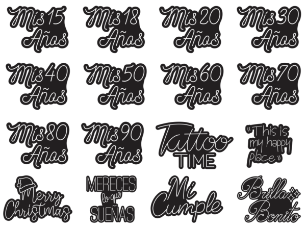 100 Neon LED Designs Vector Pack - Laser Cut & CNC Files (CDR, DXF, SVG, EPS, AI)