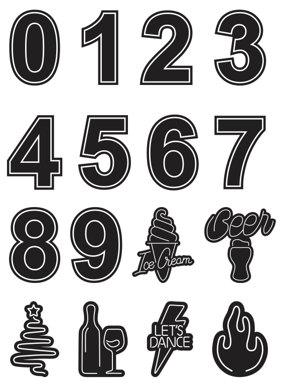 100 Neon LED Designs Vector Pack - Laser Cut & CNC Files (CDR, DXF, SVG, EPS, AI)