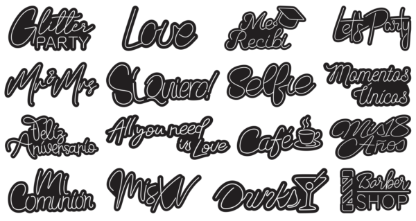 100 Neon LED Designs Vector Pack - Laser Cut & CNC Files (CDR, DXF, SVG, EPS, AI)