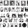 340 Cats and Dogs Wall Decor Vector Pack - Laser Cut & CNC Files (CDR, DXF, SVG, EPS, AI)
