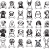 340 Cats and Dogs Wall Decor Vector Pack - Laser Cut & CNC Files (CDR, DXF, SVG, EPS, AI)