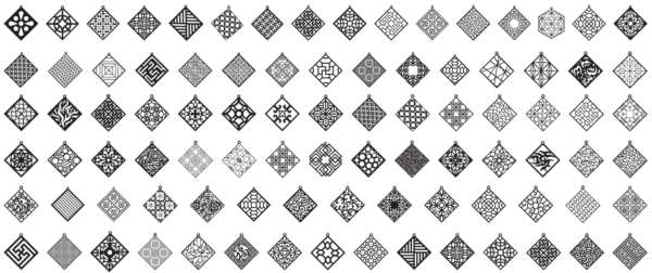 1200 Earrings Mega Vector Pack - Laser Cut & CNC Files (CDR, DXF, SVG, EPS, AI)