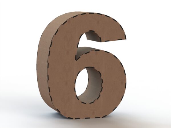 3D Numbers 0-9 Vector Pack - Laser Cut & CNC Files (CDR, DXF, SVG, EPS, AI)