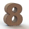 3D Numbers 0-9 Vector Pack - Laser Cut & CNC Files (CDR, DXF, SVG, EPS, AI)