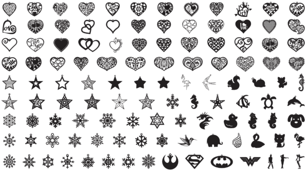 1200 Earrings Mega Vector Pack - Laser Cut & CNC Files (CDR, DXF, SVG, EPS, AI)