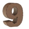 3D Numbers 0-9 Vector Pack - Laser Cut & CNC Files (CDR, DXF, SVG, EPS, AI)