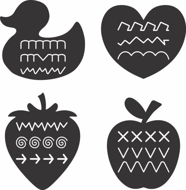 PACKS TERMINADOSw20,86_x_h21,29_6 36 Lines Tracing Patterns Vector Pack - Laser Cut & CNC Files (CDR, DXF, SVG, EPS, AI)