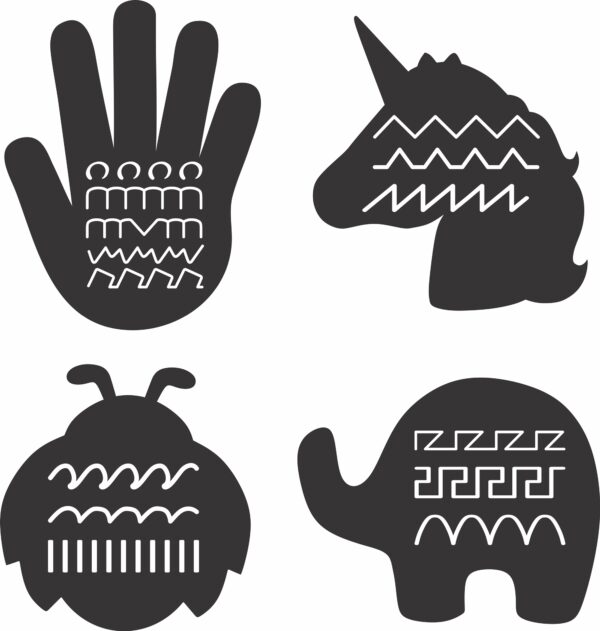 PACKS TERMINADOSw23_x_h24,2_4 36 Lines Tracing Patterns Vector Pack - Laser Cut & CNC Files (CDR, DXF, SVG, EPS, AI)