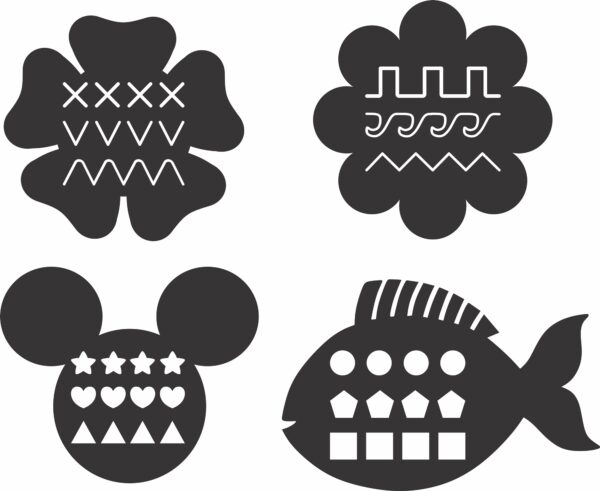 PACKS TERMINADOSw25,66_x_h20,99_8 36 Lines Tracing Patterns Vector Pack - Laser Cut & CNC Files (CDR, DXF, SVG, EPS, AI)