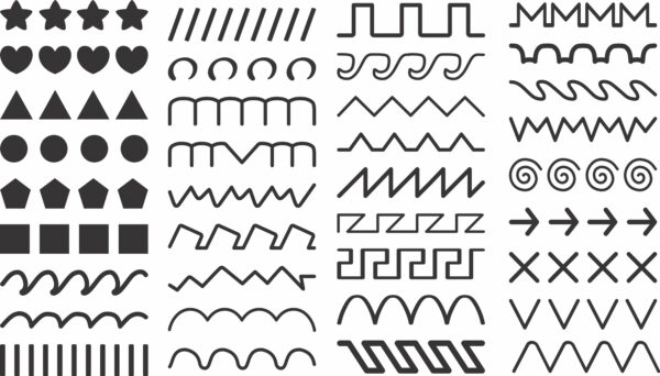 PACKS TERMINADOSw25,83_x_h14,73_10 36 Lines Tracing Patterns Vector Pack - Laser Cut & CNC Files (CDR, DXF, SVG, EPS, AI)