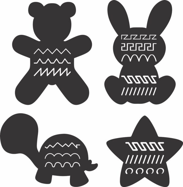 PACKS TERMINADOSw30_x_h30,65_5 36 Lines Tracing Patterns Vector Pack - Laser Cut & CNC Files (CDR, DXF, SVG, EPS, AI)